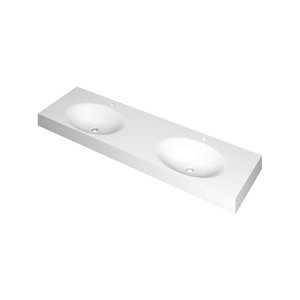 INK INK Smooli wastafel | 160 | 2 wasbakken | Links en Rechts | 2 kraangaten | Mat wit INK Smooli wastafel | 160 | 2 wasbakken | Links en Rechts | 2 kraangaten | Mat wit