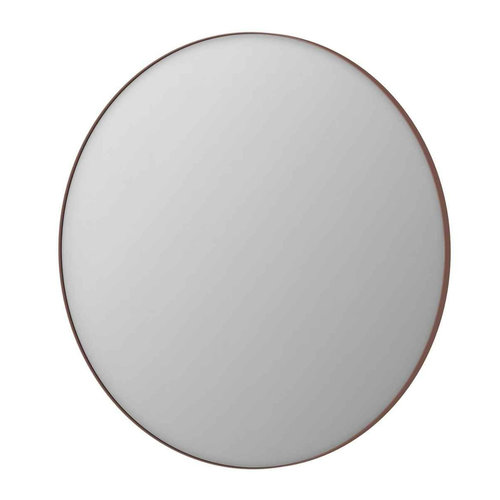 INK SP15 Spiegel - 120x4x120cm - rond - verzonken in Aluminium kader - Aluminium - koper geborsteld INK INK SP15 Spiegel - 120x4x120cm - rond - verzonken in Aluminium kader - Aluminium - koper geborsteld