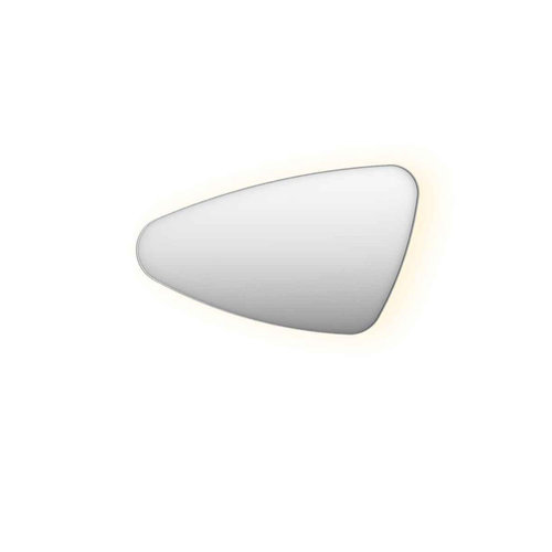 INK SP22 Spiegel - 100x4x60cm - organisch - in stalen kader - links Aluminium - rvs geborsteld INK INK SP22 Spiegel - 100x4x60cm - organisch - in stalen kader - links Aluminium - rvs geborsteld