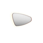 INK SP23 Spiegel - 100x4x60cm - LED onder en boven colour changing - dimbaar - organisch - in stalen kader - rechts Aluminium - koper geborsteld INK INK SP23 Spiegel - 100x4x60cm - LED onder en boven colour changing - dimbaar - organisch - in stalen kader - rechts Aluminium - koper geborsteld