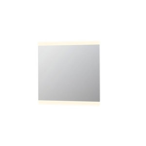 INK SP4 Spiegel - 100x4x80cm - LED onder en boven colour changing - dimbaar - aluminium - Zilver