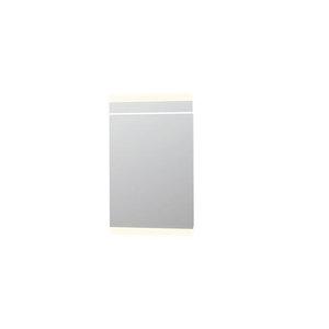 INK SP6 Spiegel - 60x4x80cm - LED horizontaal - boven en onder - colour changing - dimbaar - aluminium - Zilver