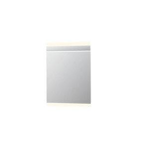 INK SP6 Spiegel - 70x4x80cm - LED horizontaal - boven en onder - colour changing - dimbaar - aluminium - Zilver
