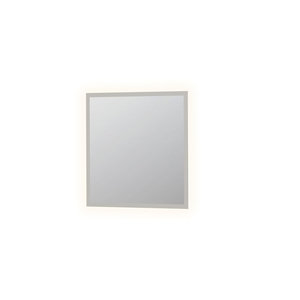 INK SP7 Spiegel - 80x3x80cm - LED rondom - gematteerd - colour changing - dimbaar - aluminium - Zilver
