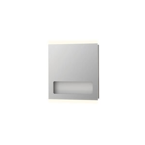 INK SP8 Spiegel - 80x8x80cm - geïntegreerd planchet - LED - boven en onder - aluminium - Zilver