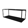 INK UFO wastafel - frame 120x48x48cm - vaste stalen bodemplaat - staal - Mat zwart