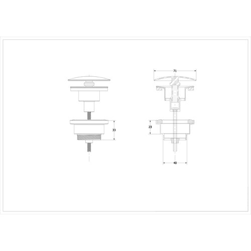 INK INK Versus Fonteinset - 36x18x9cm - wasbak links - Porselein - Mat zwart/Brushed mat goud