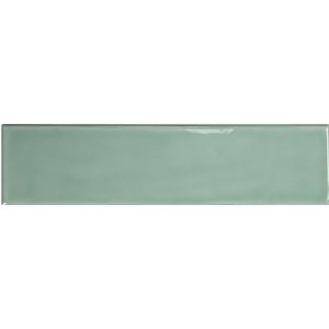 Cottoceramix Grace Sage Gloss 7,5x30cm Wandtegel WG0103 Rechthoek Groen Uni