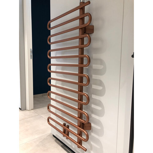 Instamat Instamat Cobra Designradiator 114x60cm collectorbuis rechts 517 watt Metallic Koper