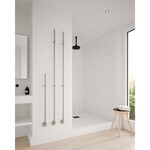 Instamat Jay Elektrische Handdoekradiator 172cm hoog 29Watt gepolijst RVS Instamat Instamat Jay Elektrische Handdoekradiator 172cm hoog 29Watt gepolijst RVS