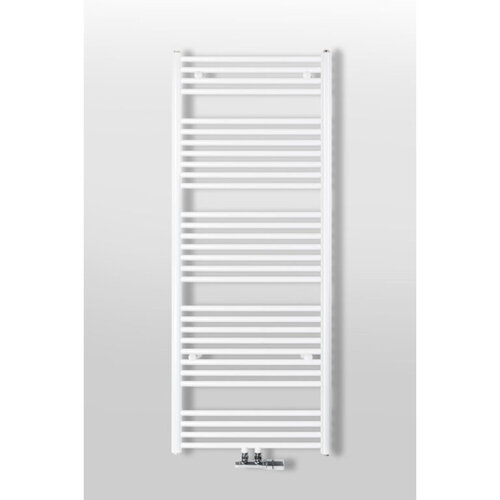 Instamat Instamat Nera Handdoekradiator, afm. H 1850 x L 450 mm, 6 aansl. ½", inclusief  wandconsoles, standaard wit