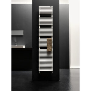 Instamat Quadro Bath Handdoekradiator, afm. H 1160 x L 500 mm, 2 aansl. ½", inclusief  wandconsoles, standaard wit