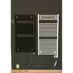 Instamat Instamat Robina elektrische radiator 60x121cm 600watt inclusief wandconsoles Soft zwart