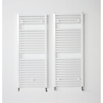 Instamat Instamat Robina Handdoekradiator, afm. H 1690 x L 600 mm, 4 aansl. ½", inclusief  wandconsoles, standaard wit