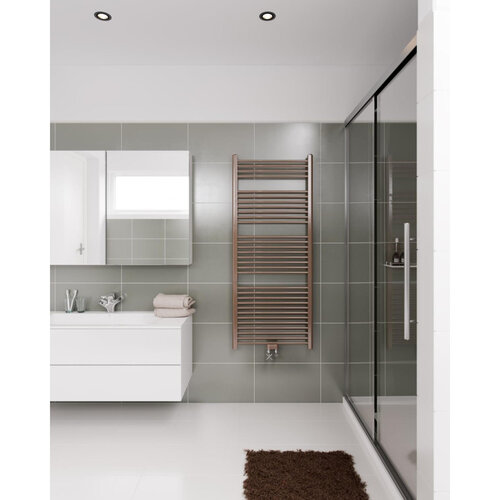 Instamat Rondo Lux Handdoekradiator, afm. H 1810 x L 757 mm, 6 aansl. ½", inclusief wandconsoles, standaard wit Instamat Instamat Rondo Lux Handdoekradiator, afm. H 1810 x L 757 mm, 6 aansl. ½", inclusief wandconsoles, standaard wit