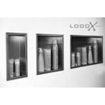 LoooX LoooX Box inbouwnis 15x30x10cm met deur Geborsteld RVS