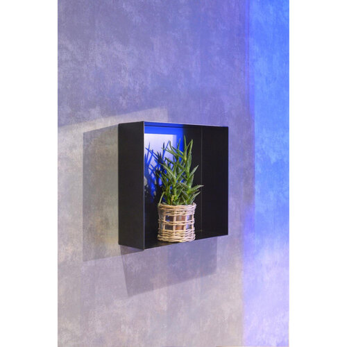 LoooX LoooX Colour Box inbouwnis 30x30x10cm RVS Mat zwart