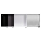 LoooX LoooX Colour Box inbouwnis 30x30x10cm RVS Mat zwart