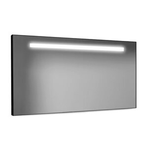 LoooX Black line Spiegel met LED verlichting 100x60cm zwart