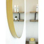 LoooX LoooX Mirror Gold Line Round ronde spiegel 100cm mat goud