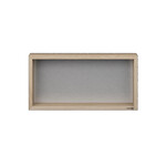 LoooX LoooX Wooden collection wand box 60x30cm met achterplaat Geborsteld RVS eiken Geborsteld RVS