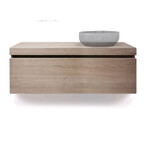 LoooX LoooX Wooden Drawer BoX ladenkast met 1 lade 120x45x46cm met softclose eiken old grey