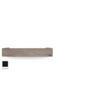 LoooX LoooX Wooden collection shelf box 60cm met bodemplaat mat zwart eiken mat zwart
