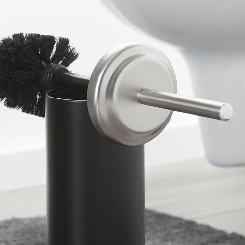 Sealskin Sealskin Acero Toiletborstel met houder RVS Zwart