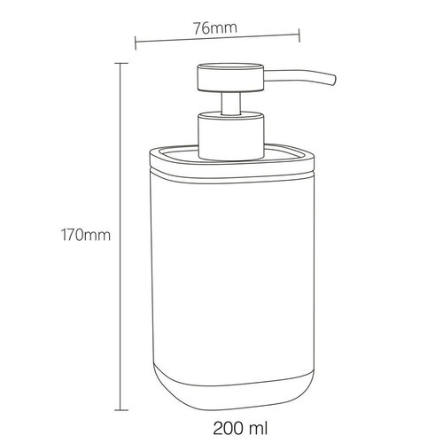 Sealskin Sealskin Mind Badkamerset - Zeepdispenser 200 ml - Tandenborstelbeker - Zwart