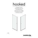 Sealskin Sealskin Hooked pendeldeur 90x200cm voor nis 6mm veiligheidsglas zilver hoogglans