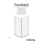 Sealskin Sealskin Hooked kwartronde douchecabine 90x90cm 6mm veiligheidsglas zilver hoogglans