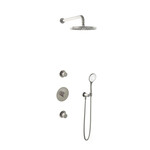 Hotbath Get together Regendoucheset IBS1 | Geborsteld nikkel | 3 Standen Handdouche | 25cm Hoofddouche | Wandarm 35cm | Handdouche met wandhouder HotBath Hotbath Get together Regendoucheset IBS1 | Geborsteld nikkel | 3 Standen Handdouche | 25cm Hoofddouche | Wandarm 35cm | Handdouche met wandhouder