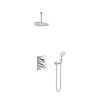 Hotbath Get together Regendoucheset IBS2A | Chroom | 3 Standen Handdouche | 25cm Hoofddouche | Plafondbuis 15cm | Handdouche met wandhouder