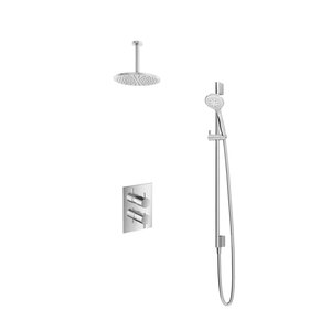 Hotbath Get together Regendoucheset IBS2A | Chroom | 3 Standen Handdouche | 20cm Hoofddouche | Plafondbuis 15cm | Handdouche met glijstang