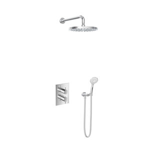 Hotbath Get together Regendoucheset IBS2A | Chroom | 3 Standen Handdouche | 30cm Hoofddouche | Wandarm 35cm | Handdouche met wandhouder