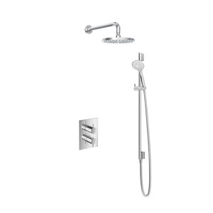 Hotbath Get together Regendoucheset IBS2A | Chroom | 3 Standen Handdouche | 20cm Hoofddouche | Wandarm 35cm | Handdouche met glijstang