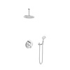 Hotbath Get together Regendoucheset IBS2RA | Chroom | 3 Standen Handdouche | 25cm Hoofddouche | Plafondbuis 15cm | Handdouche met wandhouder