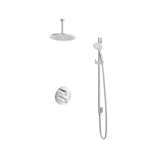 Hotbath Get together Regendoucheset IBS2RA | Chroom | 3 Standen Handdouche | 30cm Hoofddouche | Plafondbuis 15cm | Handdouche met glijstang