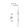 Hotbath Get together Regendoucheset IBS2R | Chroom | Staaf handdouche | 30cm Hoofddouche | Wandarm 35cm | Handdouche met glijstang