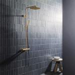 HotBath HotBath Gal SDSGL9 | Geborsteld messing PVD | Staafhanddouche | 20cm Hoofddouche