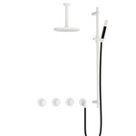 Hotbath Cobber Regendoucheset IBS70 | Mat Wit | Staaf handdouche | 20cm Hoofddouche | 15cm Plafondbuis | Handouche met glijstang HotBath Hotbath Cobber Regendoucheset IBS70 | Mat Wit | Staaf handdouche | 20cm Hoofddouche | 15cm Plafondbuis | Handouche met glijstang