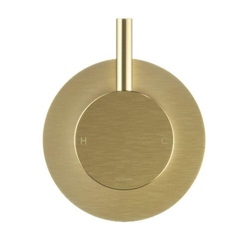 HotBath Cobber Opbouw keukenmengkraan met draaibare U-uitloop Geborsteld messing PVD HotBath HotBath Cobber Opbouw keukenmengkraan met draaibare U-uitloop Geborsteld messing PVD