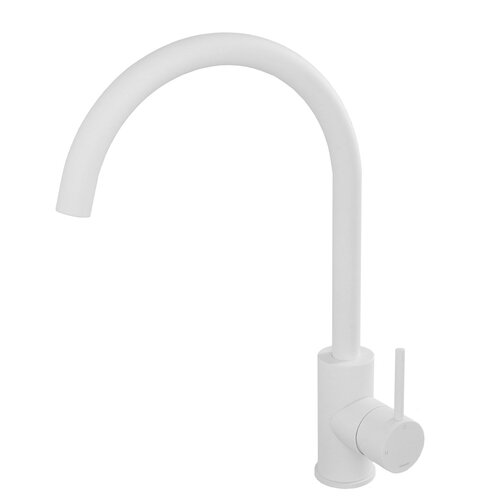 HotBath Cobber Opbouw keukenmengkraan met draaibare U-uitloop Mat wit HotBath HotBath Cobber Opbouw keukenmengkraan met draaibare U-uitloop Mat wit