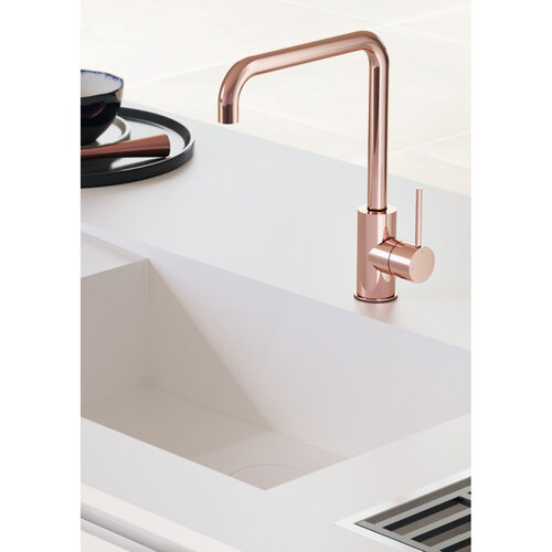 HotBath Cobber Opbouw keukenmengkraan met draaibare L-uitloop Mat wit HotBath HotBath Cobber Opbouw keukenmengkraan met draaibare L-uitloop Mat wit