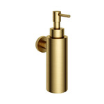 HotBath Cobber zeepdispenser wandmodel Geborsteld messing PVD HotBath HotBath Cobber zeepdispenser wandmodel Geborsteld messing PVD