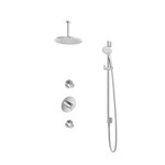 HotBath Hotbath Get together Regendoucheset IBS2R | Chroom | 3 Standen Handdouche | 30cm Hoofddouche | Plafondbuis 15cm | Handdouche met glijstang