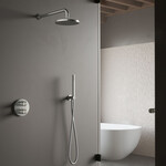 Hotbath Archie Regendoucheset IBS30A | RVS316 | Staaf handdouche | 20cm Hoofddouche | Wandarm HotBath Hotbath Archie Regendoucheset IBS30A | RVS316 | Staaf handdouche | 20cm Hoofddouche | Wandarm