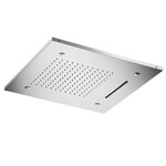 HotBath Mate inbouwhoofddouche vierkant 50x50cm met cascade en spray nikkel Geborsteld HotBath HotBath Mate inbouwhoofddouche vierkant 50x50cm met cascade en spray nikkel Geborsteld