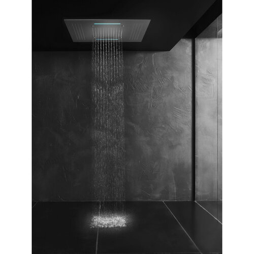 HotBath HotBath Mate inbouwhoofddouche vierkant 95x95cm met LED verlichting Chroom