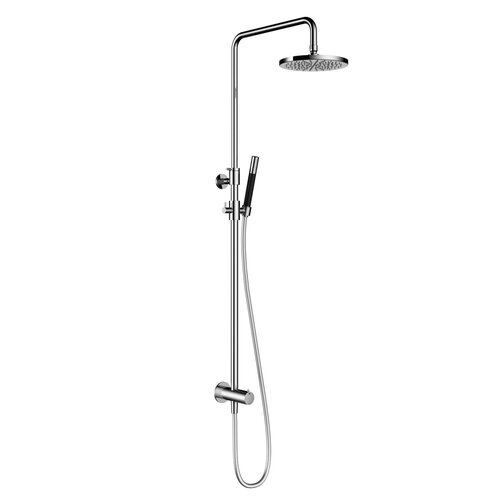 HotBath Cobber M438 regendoucheset met omstel en 150cm doucheslang met 20cm ronde hoofddouche staafhanddouche Chroom HotBath HotBath Cobber M438 regendoucheset met omstel en 150cm doucheslang met 20cm ronde hoofddouche staafhanddouche Chroom